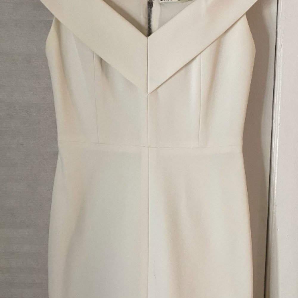 Alice + Olivia White Off Shoulder Dress